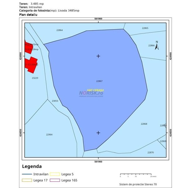 Cerasu, Prahova Oportunitate investitie teren  3.485 mp View spectaculos